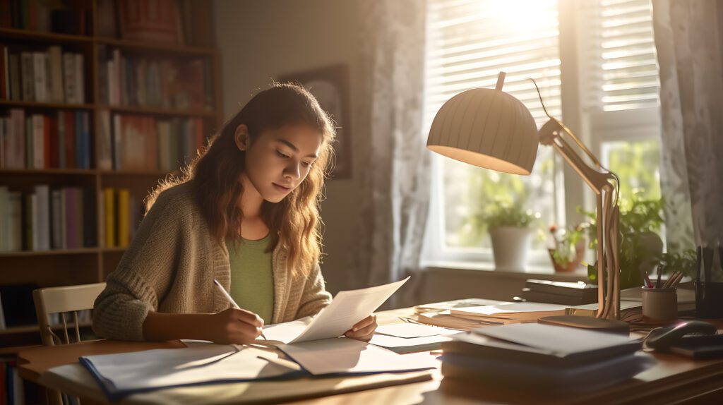 Expert Tips to Crack JEE Mains in One Year: A Guide by Suresh Dani Classes 4 girl doing homework