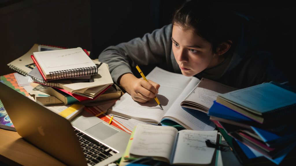 Complete Guide to BITSAT, SRMJEE, and VITEEE: Syllabus, Tips, and Strategies 5 girl is writing notebook with pencil her hand