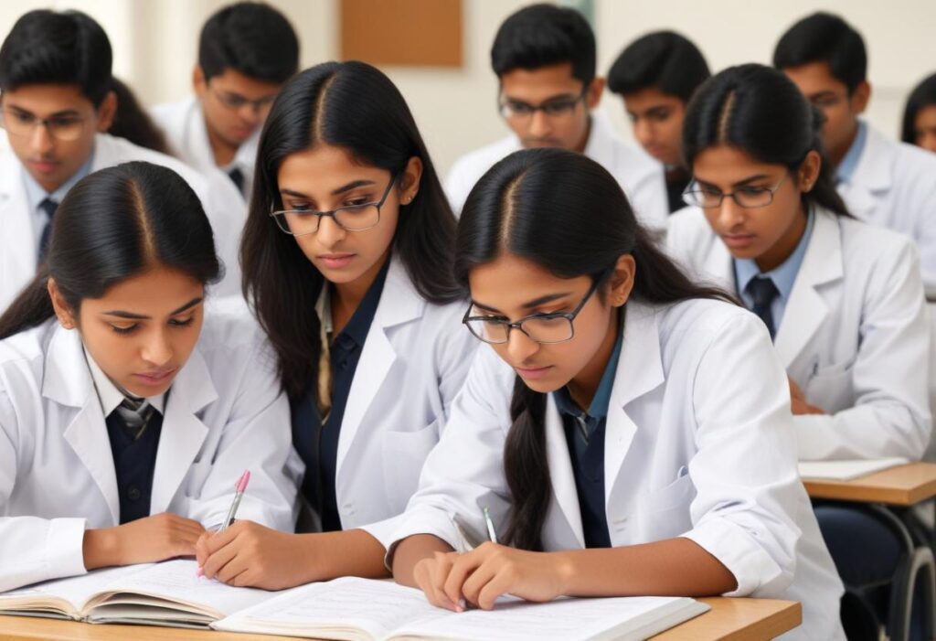 NEET Courses, Admissions and Fees Structure at Suresh Dani’s Classes 4 pikaso texttoimage indian students studying biology