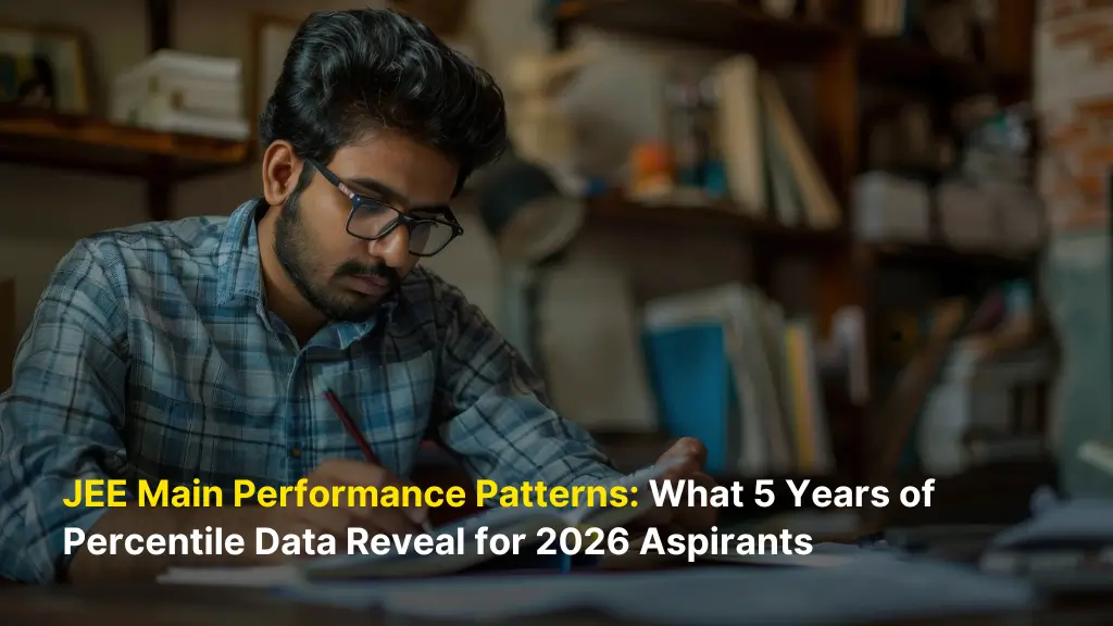 JEE Main Performance Patterns: What 5 Years of Percentile Data Reveal for 2026 Aspirants 2 JEE Main Performance Patterns: What 5 Years of Percentile Data Reveal for 2026 Aspirants